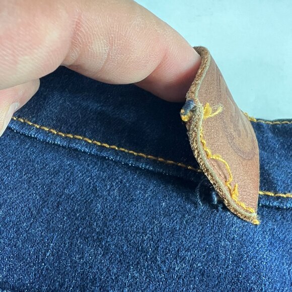 Aviator Jeans Men's 39 x 32* Straight Dark Blue Faded Stretch Denim Tag 40 - Picture 2 of 16